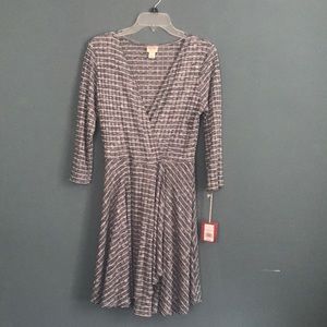 V neck wrap dress